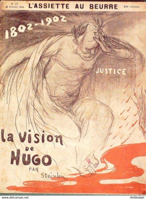 L'Assiette au beurre 1902 n° 47 La vision de Hugo Steinlen