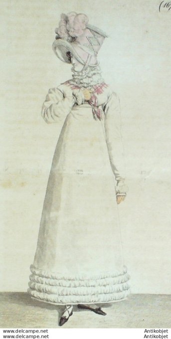 Costume Parisien 1817 # 1670 Robe garnie de bouillons
