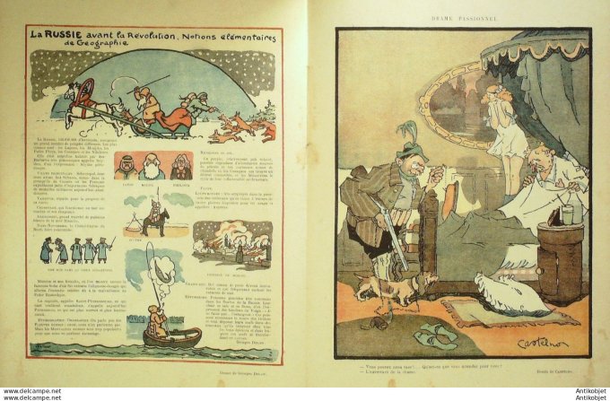 Le Rire 1919-02-15 #   7 Journal humoristique Ed.Originale  Russie notions