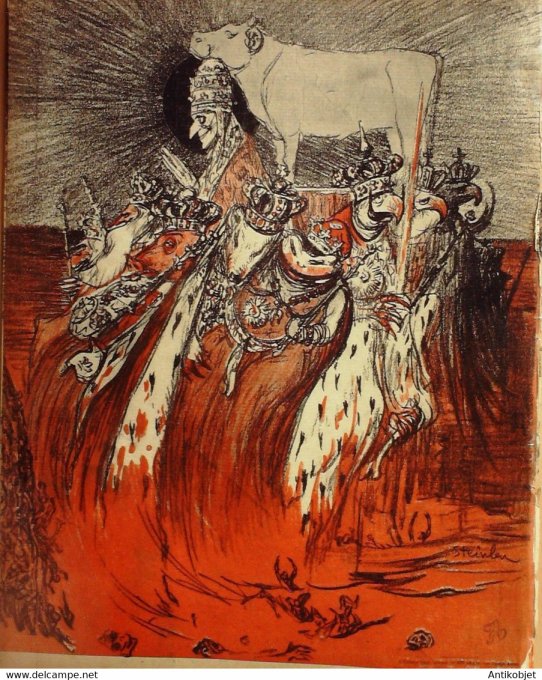 L'Assiette au beurre 1902 n° 47 La vision de Hugo Steinlen