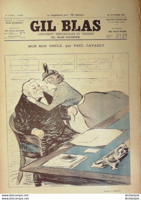 Gil Blas 1896 n°47 Paul GAVAULT BERTRAND de BORSSE MEGE du MALMONT