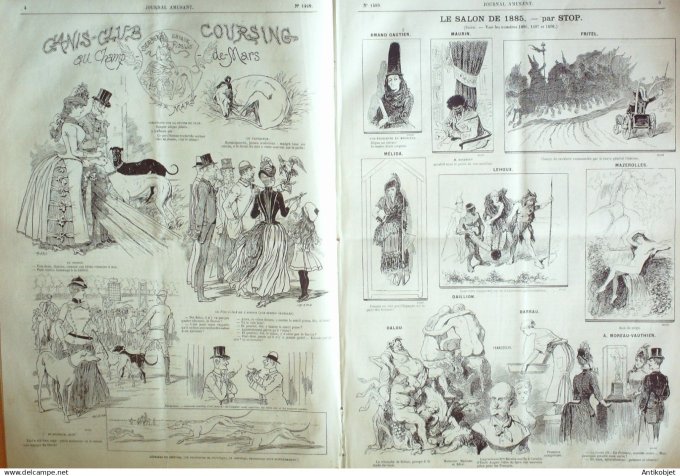 Le Journal Amusant 1885 # 1499 Aux bains de mer d'Ostende par Mars