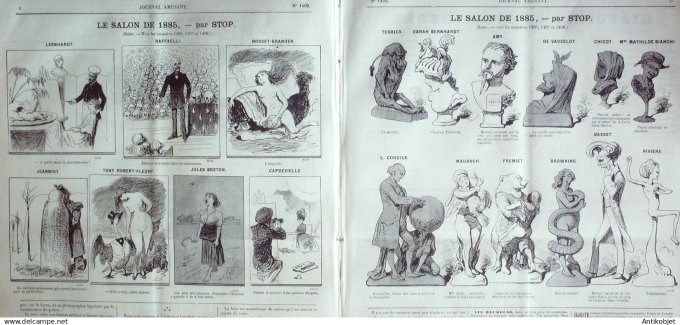 Le Journal Amusant 1885 # 1499 Aux bains de mer d'Ostende par Mars