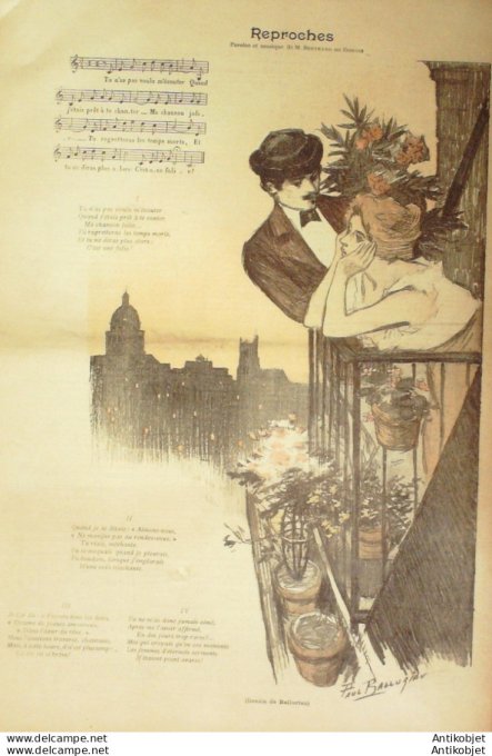 Gil Blas 1896 n°47 Paul GAVAULT BERTRAND de BORSSE MEGE du MALMONT