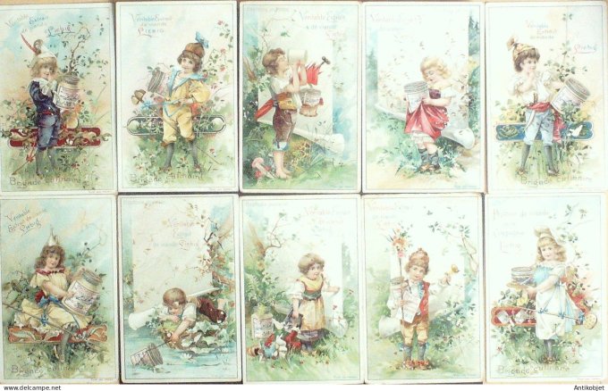 Chromo Liebig Sang  558 Heureuse jeunesse (1898)