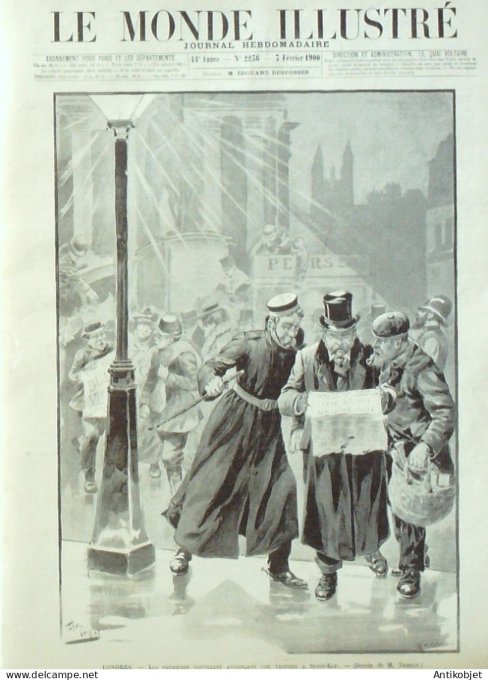 Le Monde illustré 1900 n°2236 Chine Kuang-Su Empereur Pékin Ambassadeurs Fang-Shang Wan-Shon-Sse  Tr