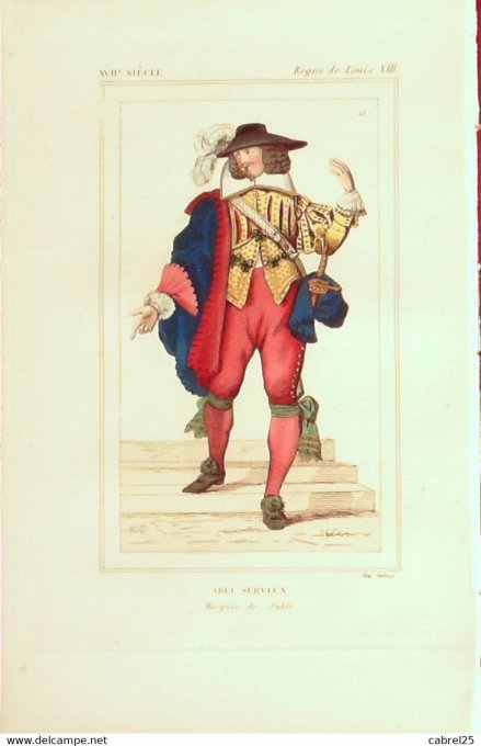 Servies Abel Marquis De Sable 17ème
