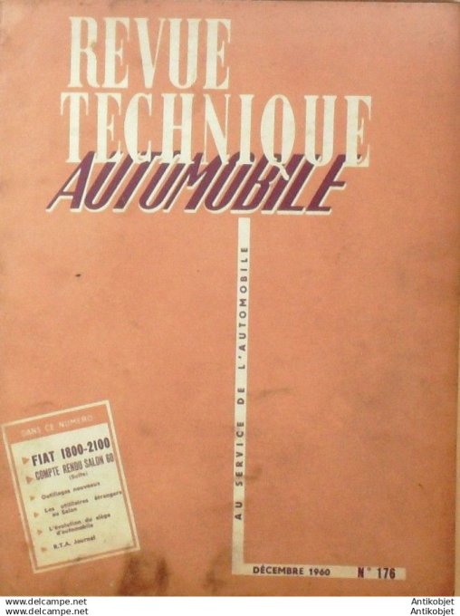 R.T Automobile Fiat 1800 & 2100 176 # 1960