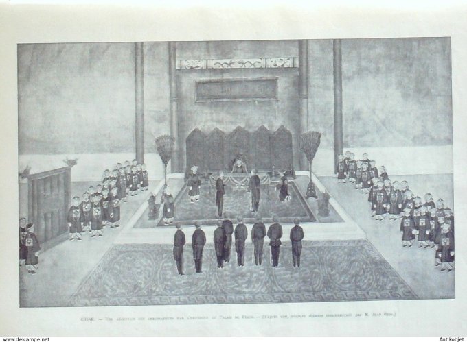 Le Monde illustré 1900 n°2236 Chine Kuang-Su Empereur Pékin Ambassadeurs Fang-Shang Wan-Shon-Sse  Tr