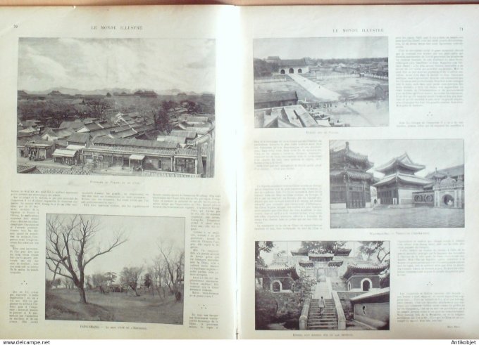 Le Monde illustré 1900 n°2236 Chine Kuang-Su Empereur Pékin Ambassadeurs Fang-Shang Wan-Shon-Sse  Tr