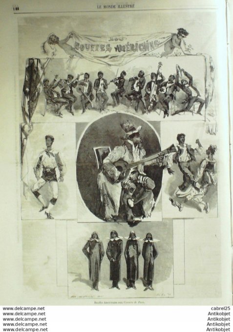 Le Monde illustré 1859 n° 99 Italie Rome St-Pierre Piémont Algérie Alger Grèce Iles Ionniennes