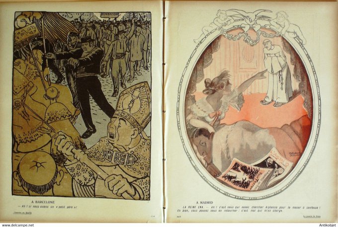 L'Assiette au beurre 1907 n°309 La guerre du Pape Grandjouan