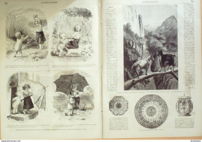 Le Monde illustré 1865 n°450 Charenton (94) Pierrefonds (60) Brésil Rio De Janeiro Corcovado Pointe-