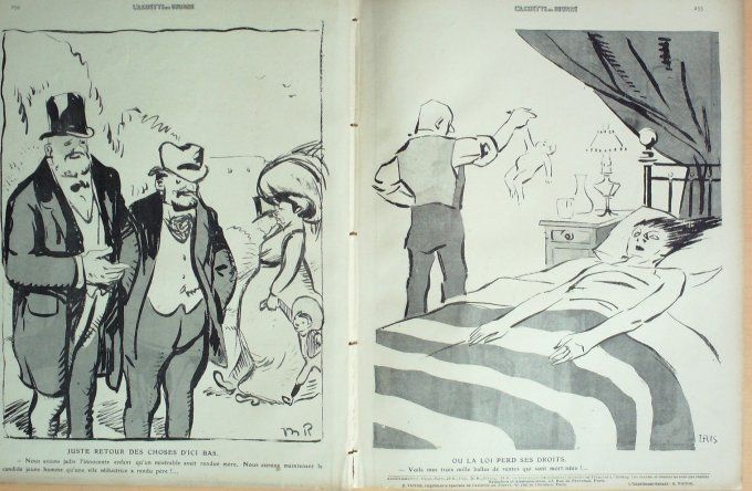 L'Assiette au beurre 1910 # 484 La recherche de la Paternite Gris Radiguet