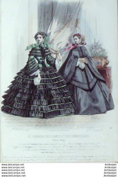 Journal des Dames Demoiselles 1859 # 562 (Maison Gagelin)