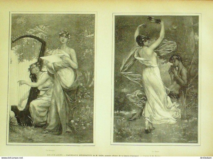 Le Monde illustré 1884 n°1426 Toulon (83) Hôpital St-Mandrier Marseille (13) Pharo Niger.