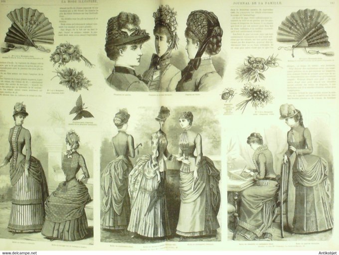 La Mode illustrée 1884 25è année complète reliée 52º