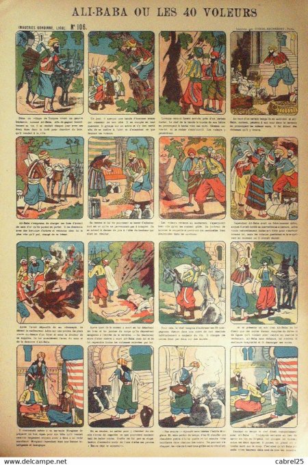 Ali-Baba Ou Les 40 Voleurs (Pellerin d'epinal)