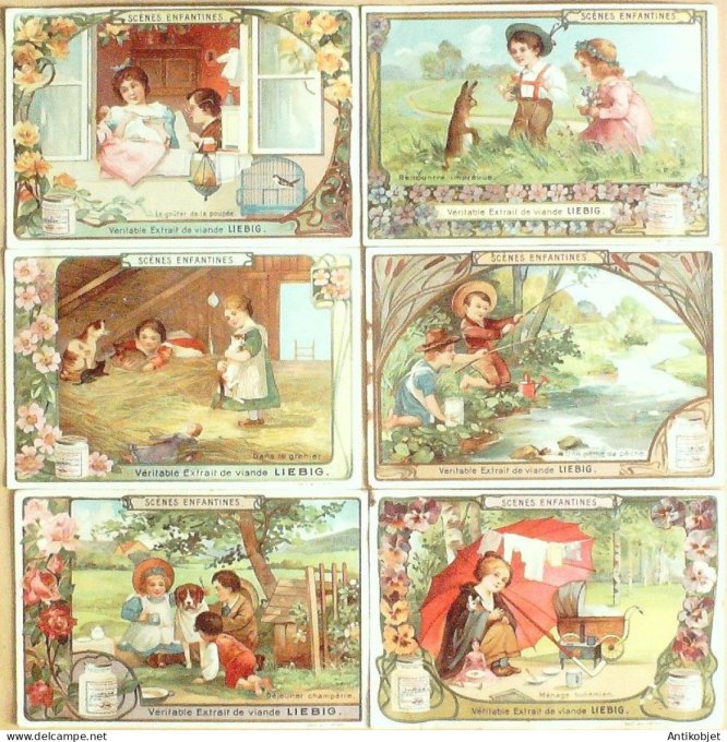 Chromo Liebig Sang  773 Scenes d'enfants (1904)