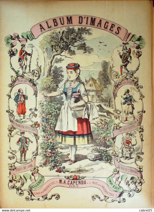 La Cueilleuse  de Fleurs (Pellerin d'epinal)