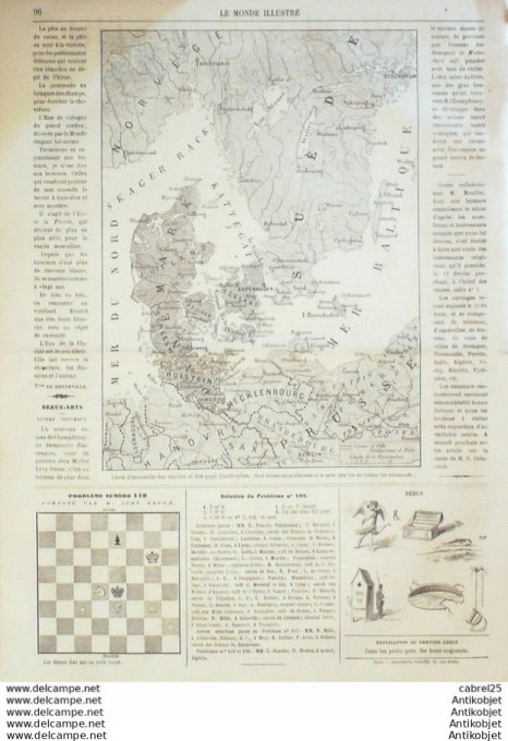 Le Monde illustré 1864 n°356 Allemagne Altona Billancourt Varsovie Autriche Mexique San Luis Potosi 