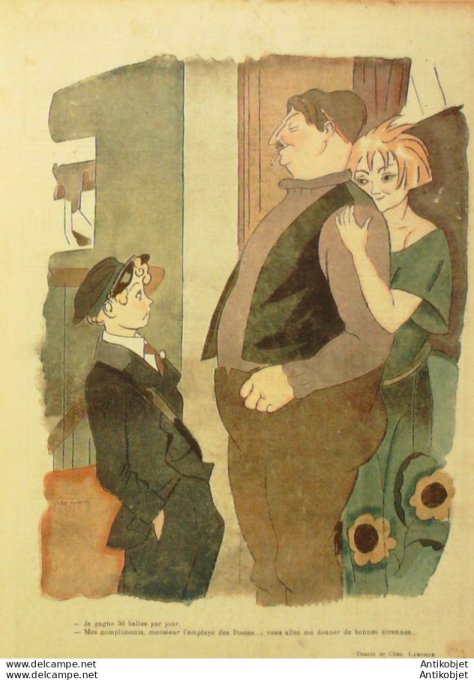 Le Rire 1920-01- 3 #  53 Journal humoristique Ed.Originale Harmonie