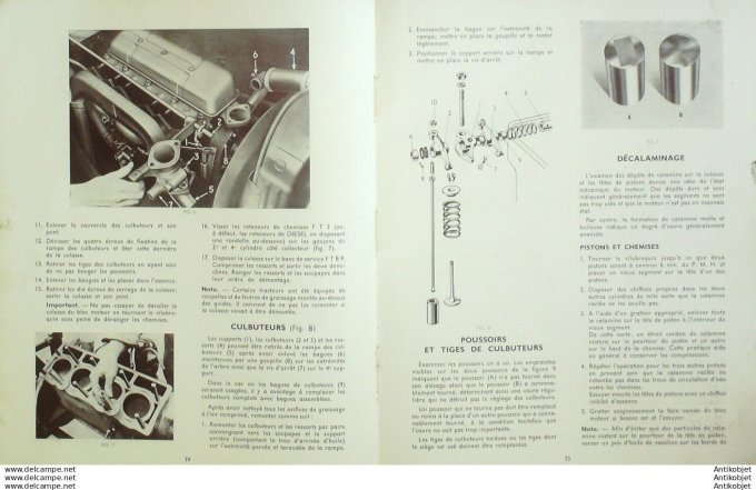 R.T Automobile Tracteurs Ferguson Manuel d'Ateklier 1956