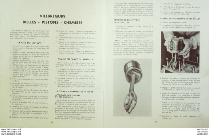R.T Automobile Tracteurs Ferguson Manuel d'Ateklier 1956