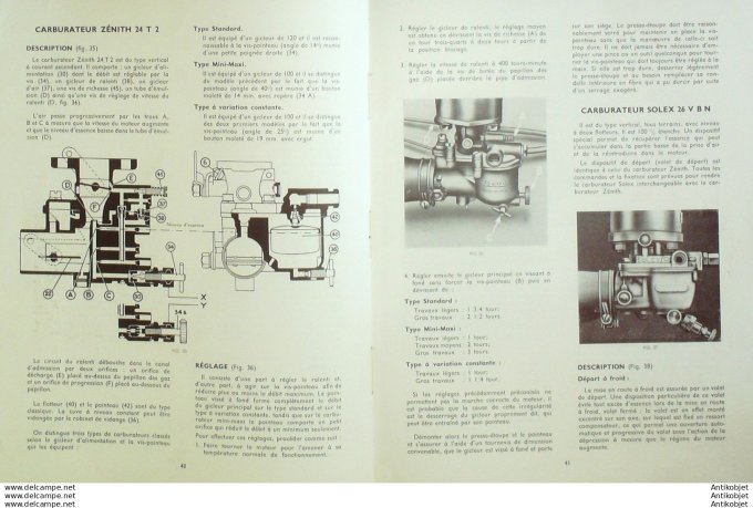 R.T Automobile Tracteurs Ferguson Manuel d'Ateklier 1956