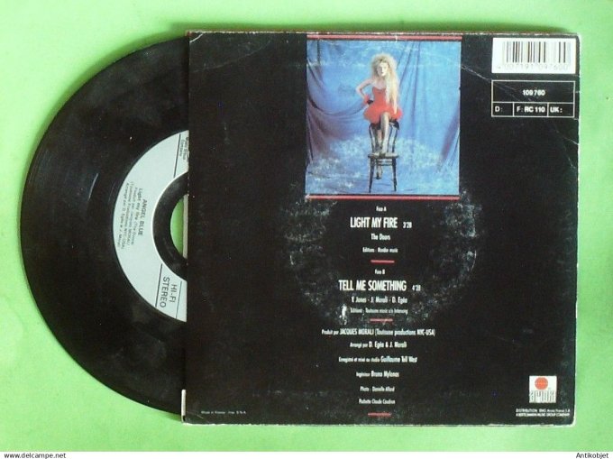 Angel Blue 45T SP Light my fire 1988