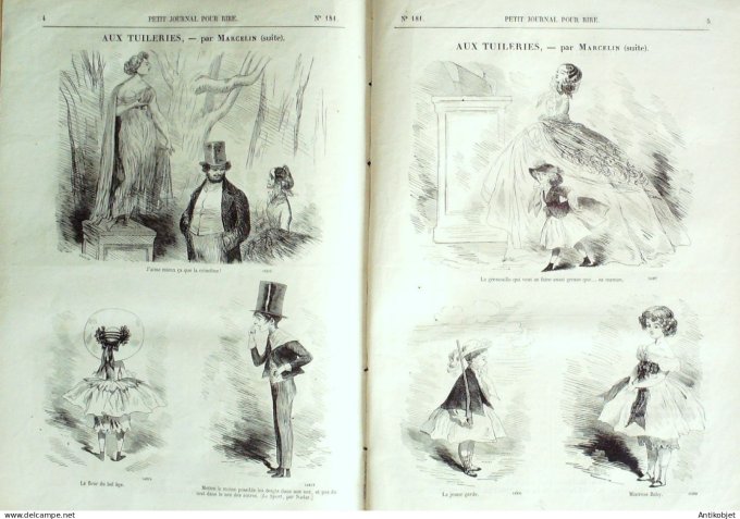 Petit journal pour Rire 1858 # 181 La Musique Girin