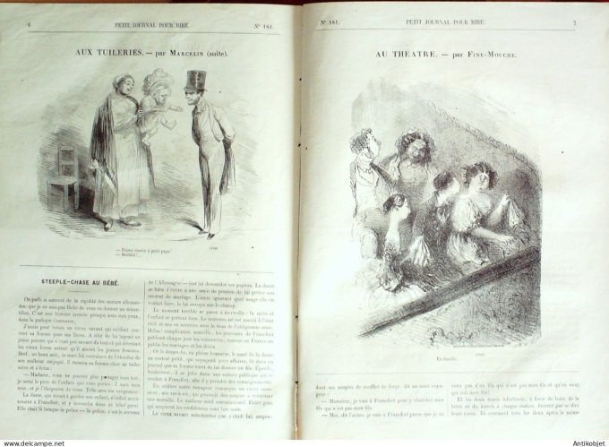 Petit journal pour Rire 1858 # 181 La Musique Girin