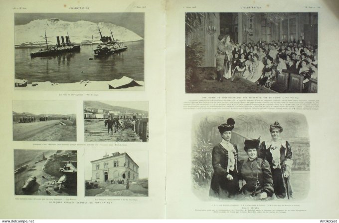 L'illustration 1905 n°3240 Maroc Tanger Guillaume II Jules Verne Omnibus parisiens Japon Nagasaki cr