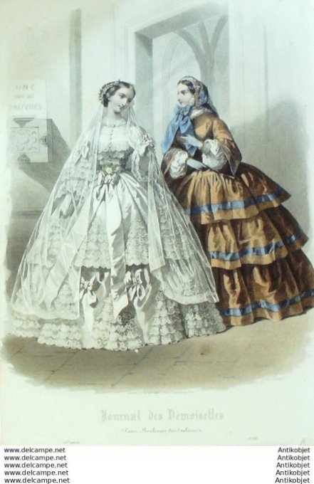 Journal de Demoiselles 1857 # 02 Mariée