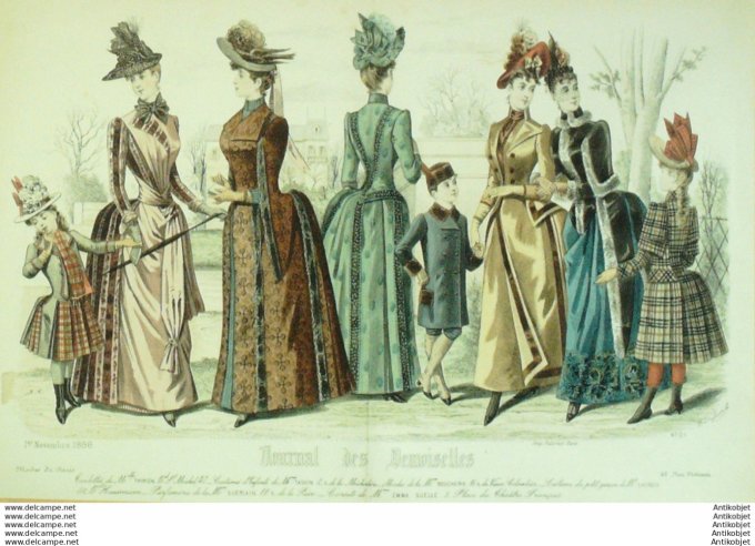 Journal de Demoiselles 1888 # 4701 (Maison Thirion) Gd format