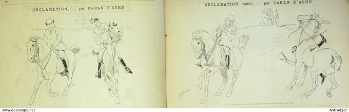 La Caricature 1887 #367 Rabelais Robida Sorel Caran d'Ache