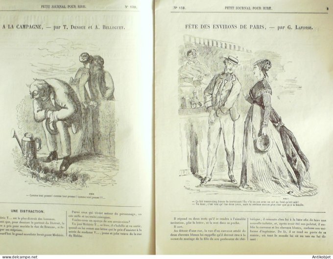 Petit journal pour Rire 1868 #  159 Fete des environs de Paris Lafosse