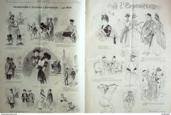 Le Rire 1895 n° 17  Heidbrinck Radiguet Bordier Motte Couturier Delaw Dépaquit