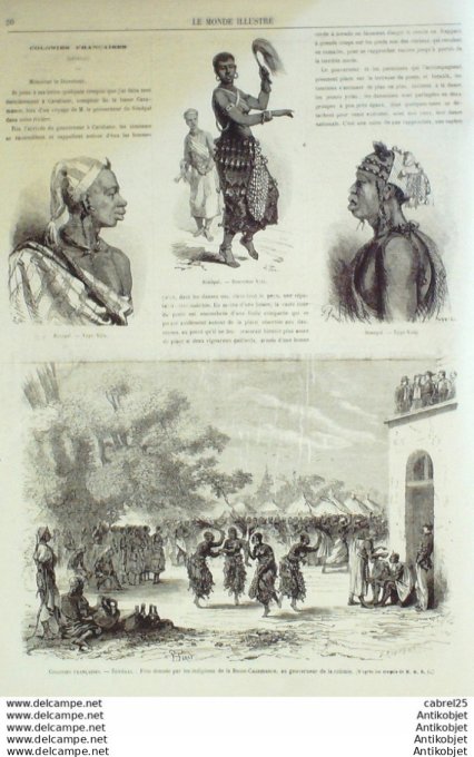 Le Monde illustré 1867 n°509 Sénégal Basse Casamance Angleterre Sydenbam Algérie Mitidja