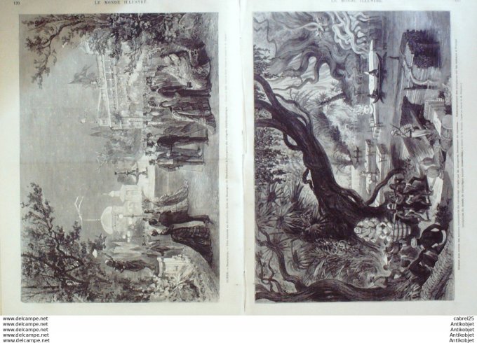 Le Monde illustré 1874 n°906 Ste Marguerite (06) St Privat (57) Vincennes (94) Compiegne (60) Cambod