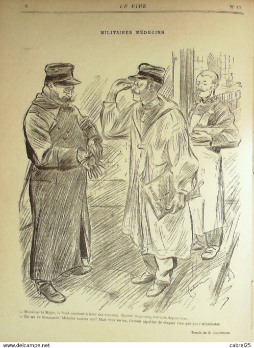 Le Rire 1895 n° 17  Heidbrinck Radiguet Bordier Motte Couturier Delaw Dépaquit