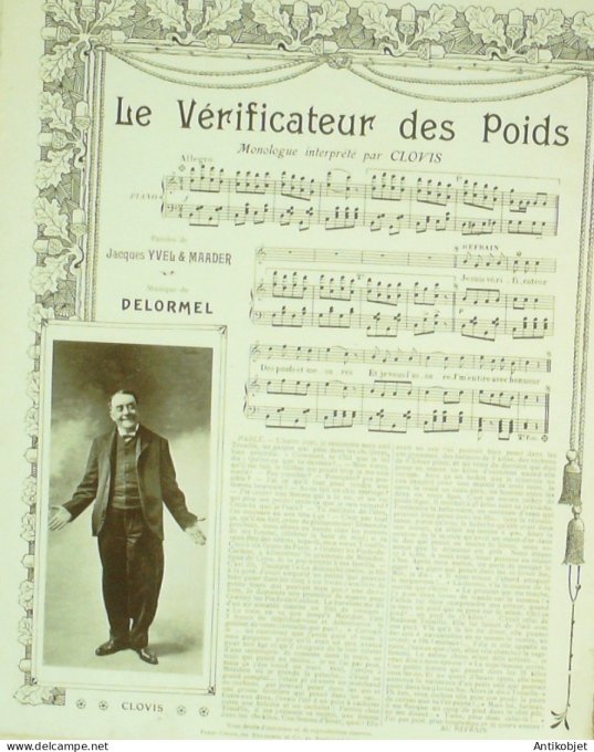 Paris qui chante 1907 n°219 Debério Plebins Huard Moricey Mle Riello Clovis