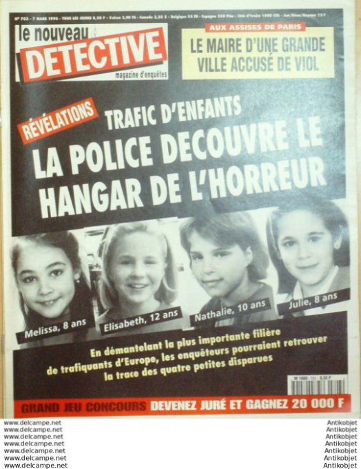 Détective 1996 # 703 Albi Rouen Nîmes Ajaccio Toulouse St-Brieuc