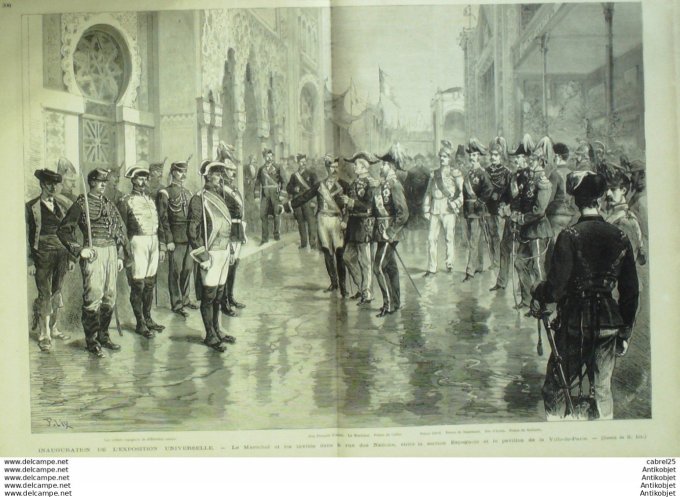 Le Monde illustré 1878 n°1102 Exposition Universelle Trocadero Inauguration Rue Aboukir