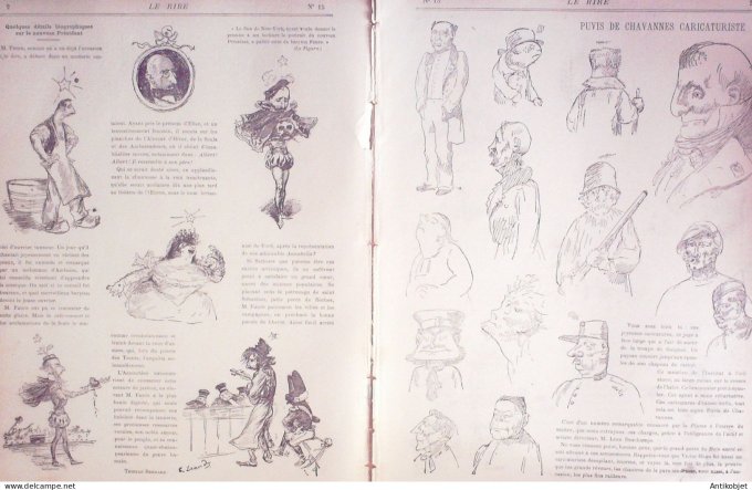 Le Rire 1895-02-16 #  15 Journal humoristique Ed.Originale Chilperic