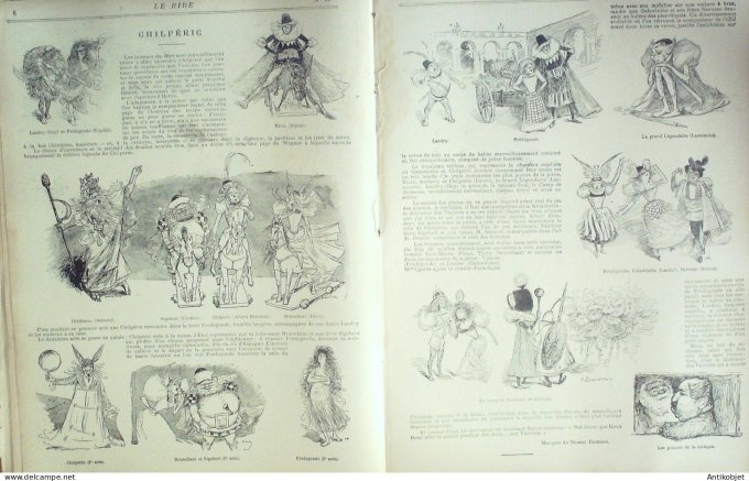 Le Rire 1895-02-16 #  15 Journal humoristique Ed.Originale Chilperic