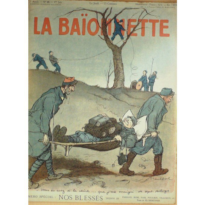 La Baionnette 1916 n°048 (Nos blessés) POULBOT IRIBE FABIANO NAM