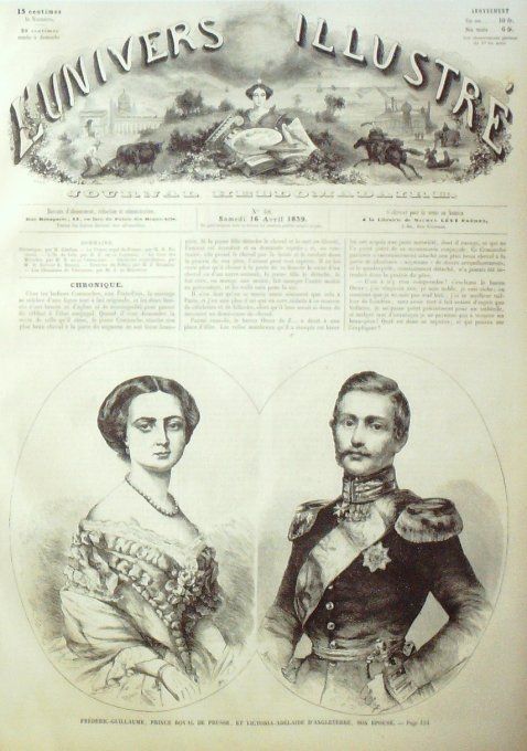 L'Univers illustré 1859 #  48 Guillaume II prince Prusse cour des miracles Vincennes (94)