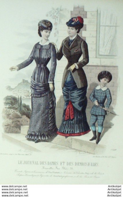 Journal des Dames Demoiselles 1880 # 1739 (Maison Plument)