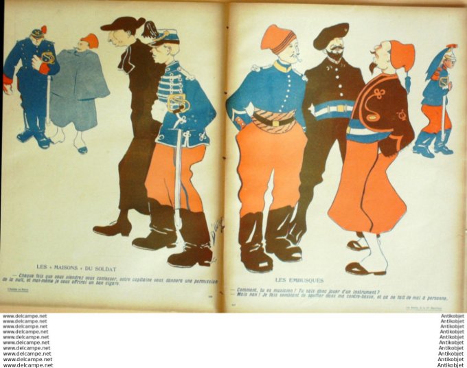 L'Assiette au beurre 1905 # 246 Les Armees de la IIIe Republique d'Ostoya